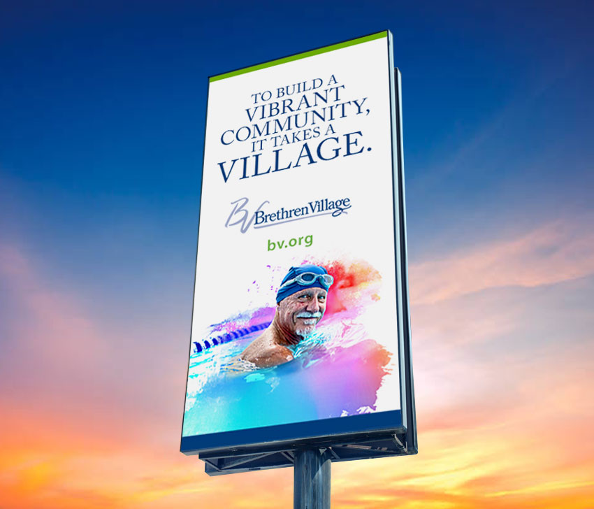 Brethren Village Vertical Digital Outdoor