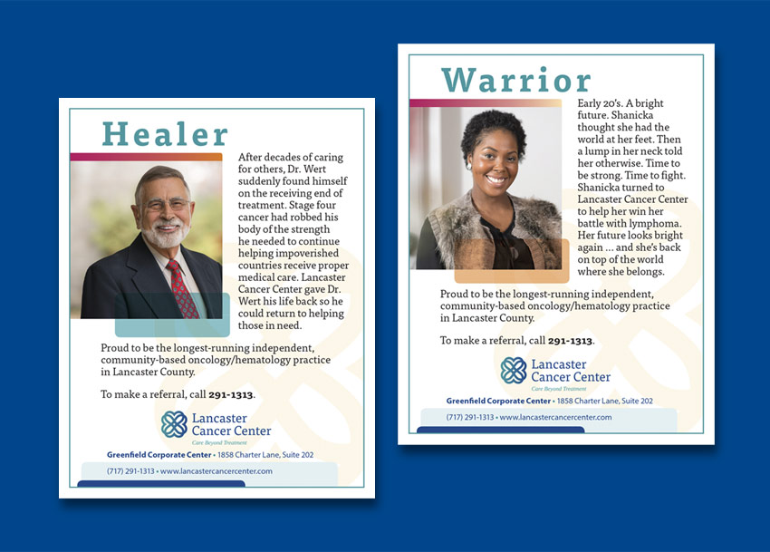 Lancaster Cancer Center ad series