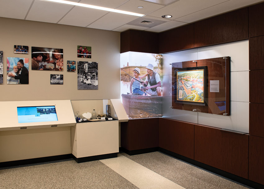 Reading Hospital 150th Anniversary interactive legacy wall